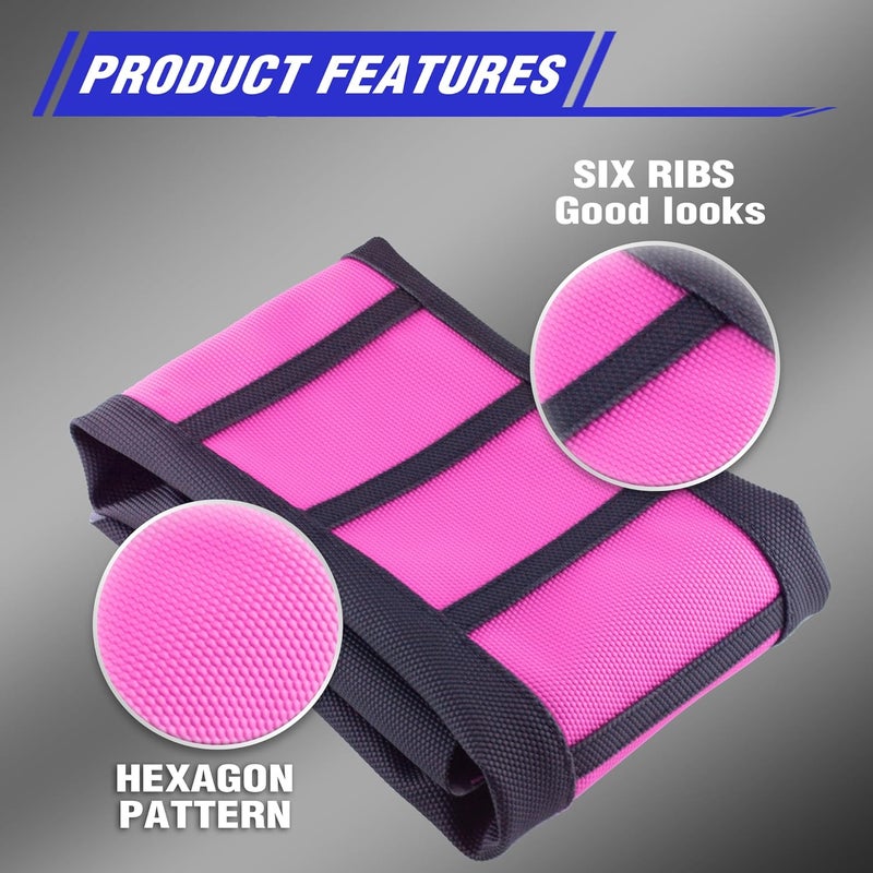 fewfuss Gripper Rubber Dirt Bike Seat Cover - Universal Soft Seat Cover for Most Dirt Bike Motorcycle (Black-Pink) - Image 5